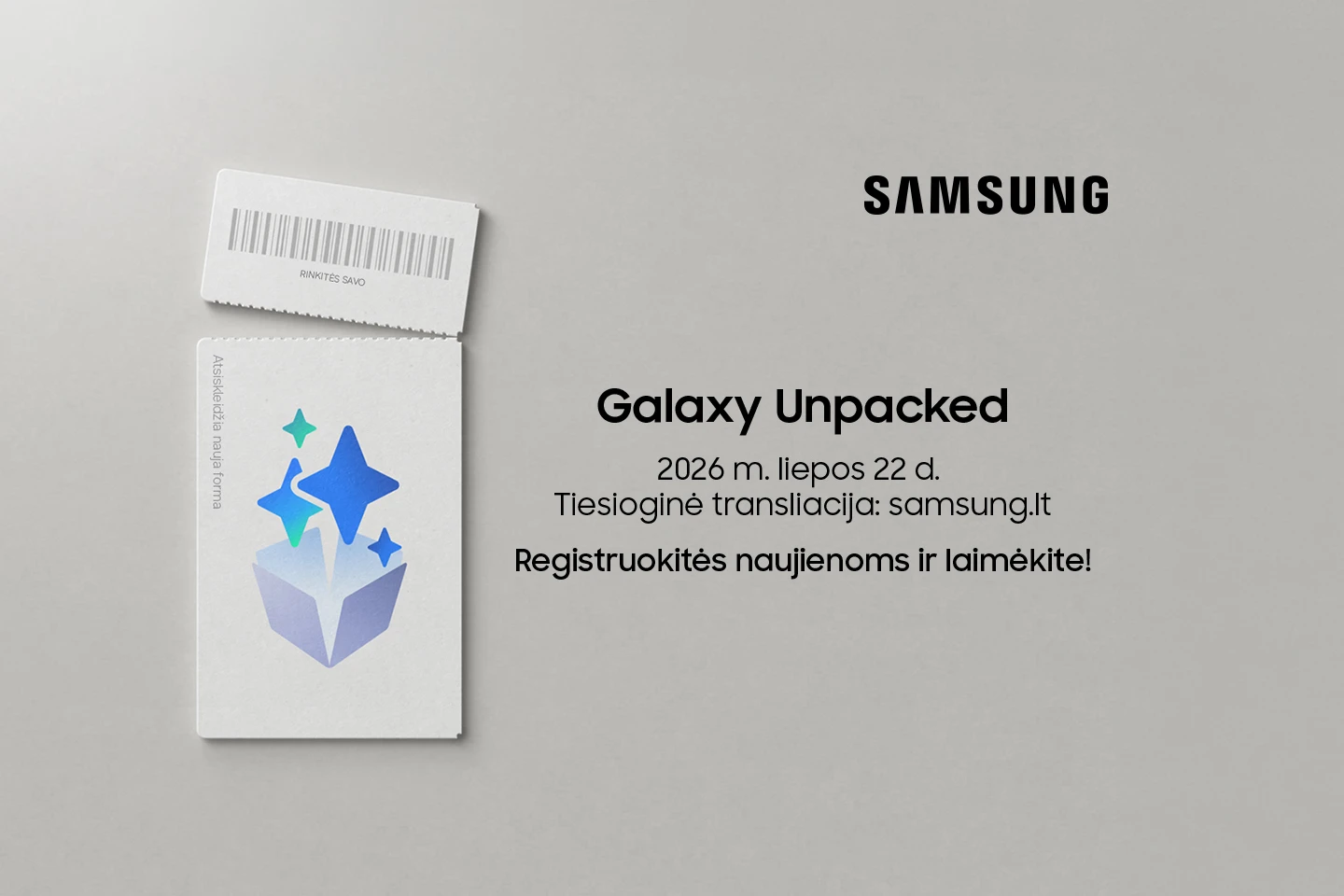Registruokis ir laimėk Samsung Galaxy Tab S11 Ultra