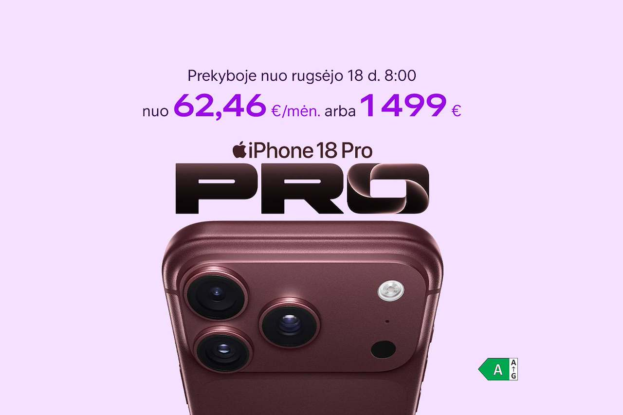 Prekyboje nuo rugsėjo 18 d. 8:00 val. Nuo 62,46 eurų per mėnesį.