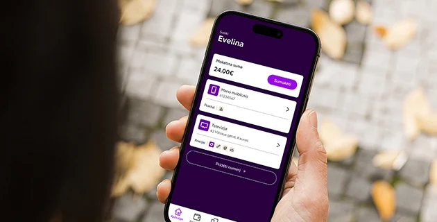 Individualūs pasiūlymai Mano Telia programėlėje