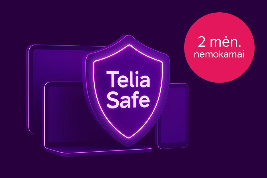 Telia safe - saugaus naršymo paslauga skirtinguose įrenginiuose