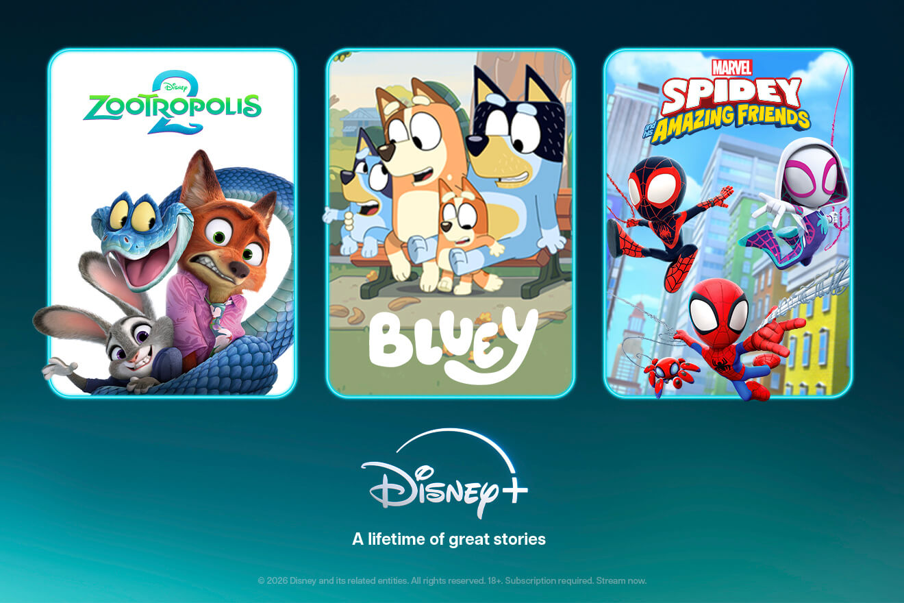 Disney+ animacija - Zootropolis, Bluey, Žmogus voras