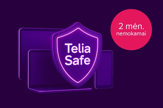 Telia Safe mobilioji aplikacija - 2 mėn. nemokamai