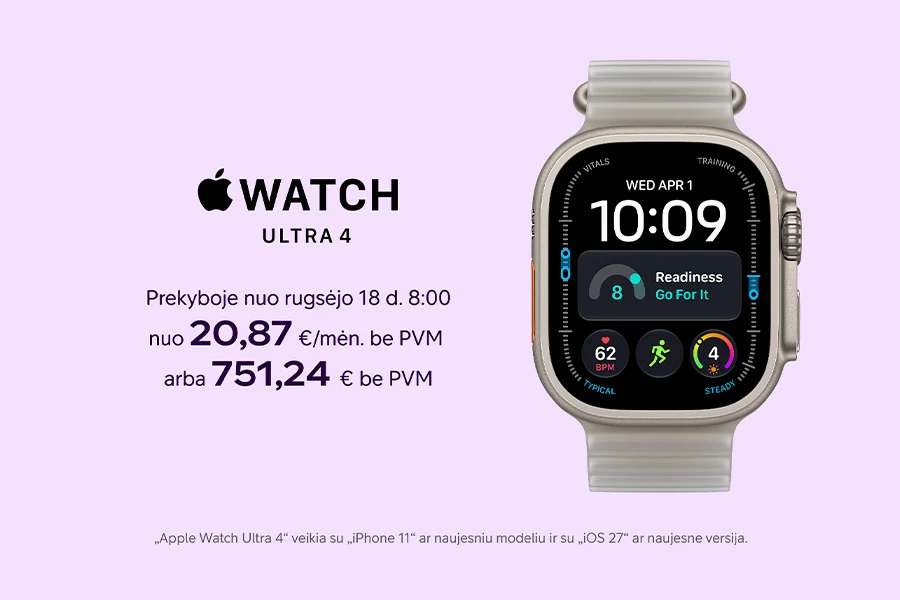 Naujieji Apple Watch Ultra 4 jau čia!