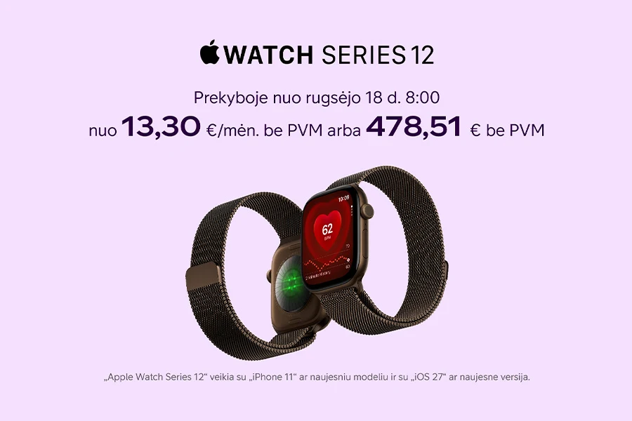 Apple Watch Series 12 išankstinė prekyba!