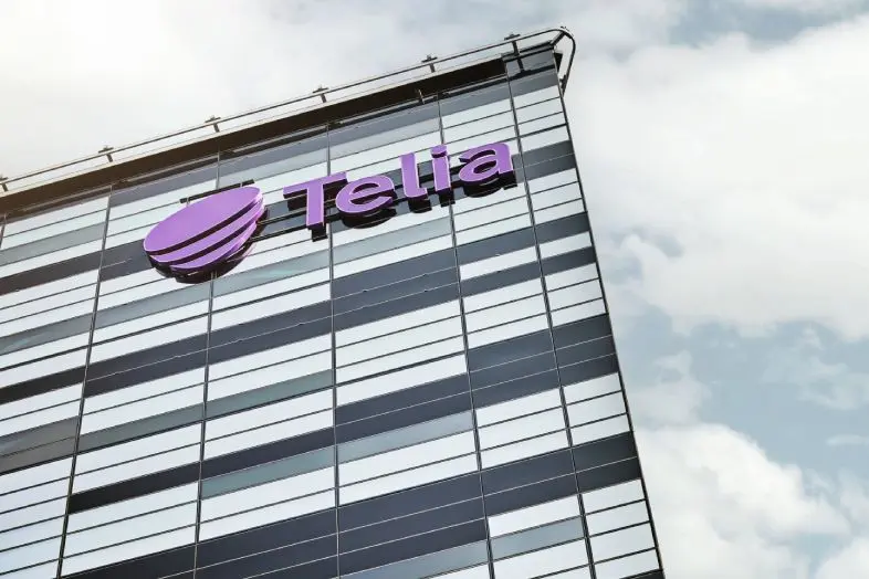 Telia biuras su didele ikona.