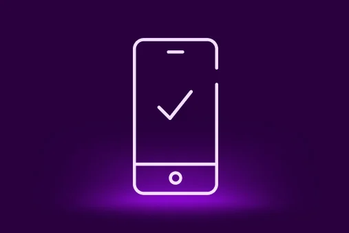 Mobilaus telefono iliustracija su varnele centre
